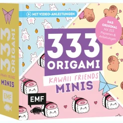 New Waschbär 333 Origami Minis - Kawaii-Friends: Dein dekorativer Wendeblock zum kreativen Falten & Notieren (Papier: 70 g/m², 9x9 cm).