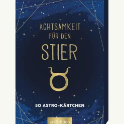 Clearance Waschbär Achtsamkeit für den Stier: 50 Astro-Kärtchen.