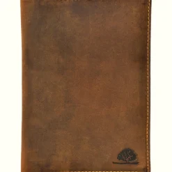 Clearance Waschbär Ausweisetui aus Vintage-Leder, antikbraun.