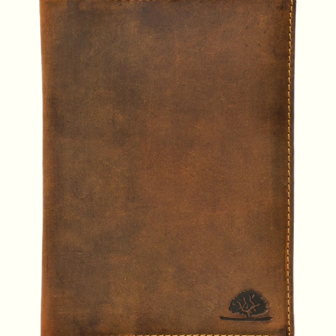 Clearance Waschbär Ausweisetui aus Vintage-Leder, antikbraun.