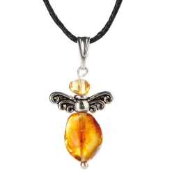 Hot Waschbär Bernstein-Anhänger „Elfe“