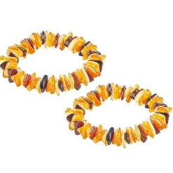 Hot Waschbär Bernstein-Armband, 2er Set