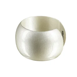 Clearance Waschbär Breiter Armreif aus Mangoholz, perlmutt.