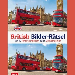 Waschbär British Bilder-Rätsel. Mit über 80 Fehlersuchbildern durch Großbritannien.
