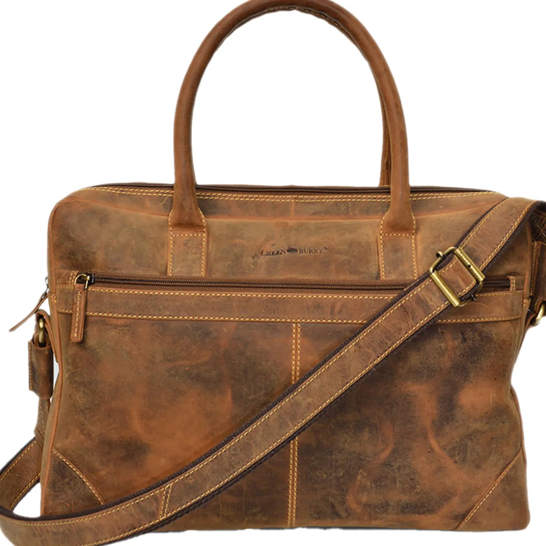 Discount Waschbär Businesstasche aus Leder.