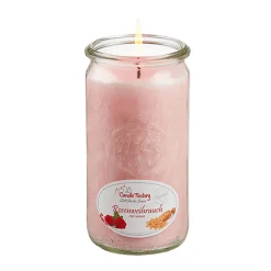 Waschbär Duftkerze »Rosenweihrauch«.