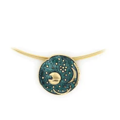 Sale Waschbär Emaille-Collier »Himmelsscheibe von Nebra«.