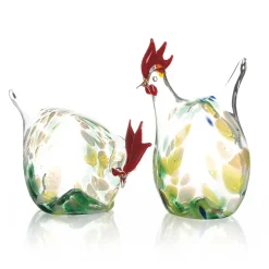 Best Waschbär 2er-Set Glashühner, grün.