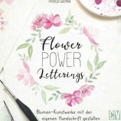 Discount Waschbär Flower Power Letterings. Blumen-Kunstwerke mit der eigenen Handschrift gestalten.
