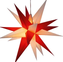 Sale Waschbär Großer Annaberger Faltstern, rot und weiß.