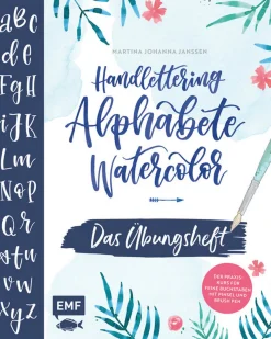 Waschbär Handlettering - Alphabete Watercolor - Das Übungsheft.