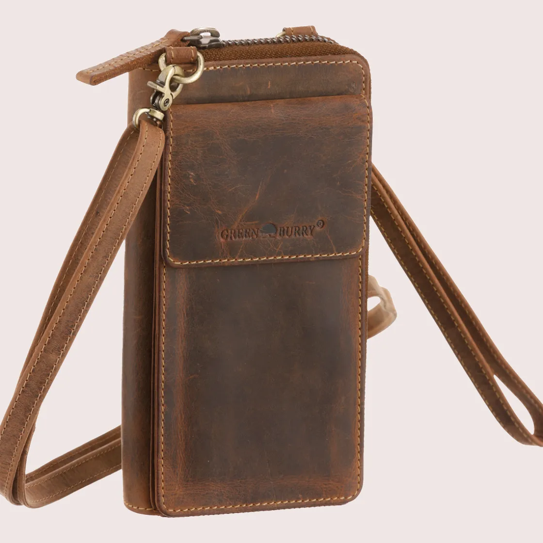 Discount Waschbär Handytasche mit Geldbörse.