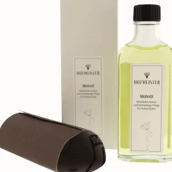 Clearance Waschbär Holzpflegeset mit Mohnöl und Schleifleinen.