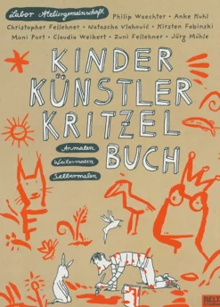 Waschbär Kinder Künstler Kritzelbuch. Anmalen Weitermalen Selbermalen.