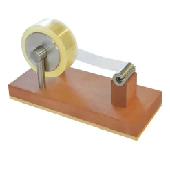 Discount Waschbär Klebestreifen-Abroller aus Holz.