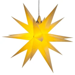 Hot Waschbär Kleiner Annaberger Faltstern, hellgelb.