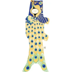 Online Waschbär Koinobori »Pfau«.