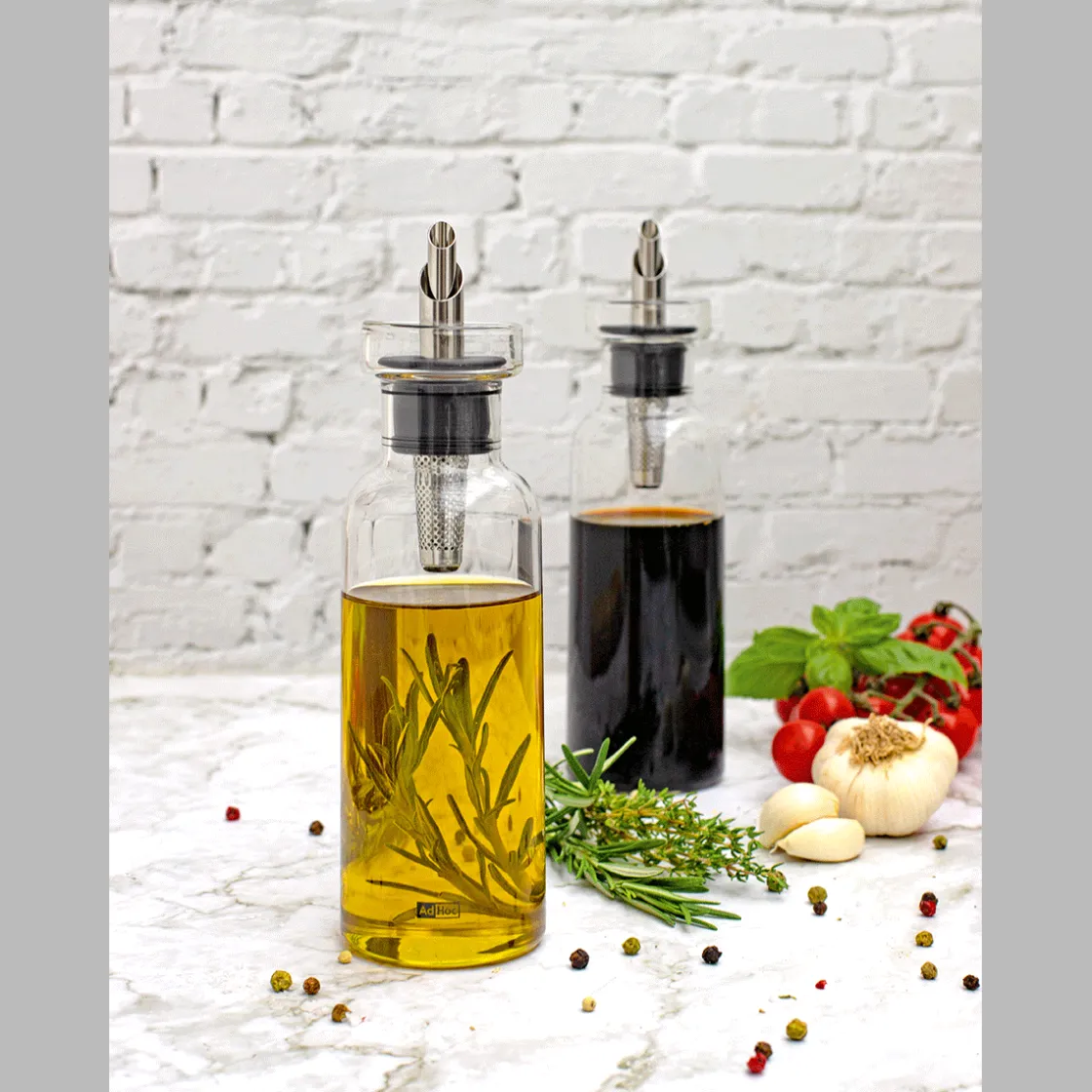 Discount Waschbär Öl- und Essigspender, 2er-Set.