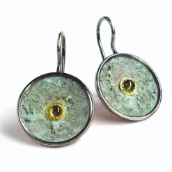 Online Waschbär Ohrringe »Bronzescheibe«.