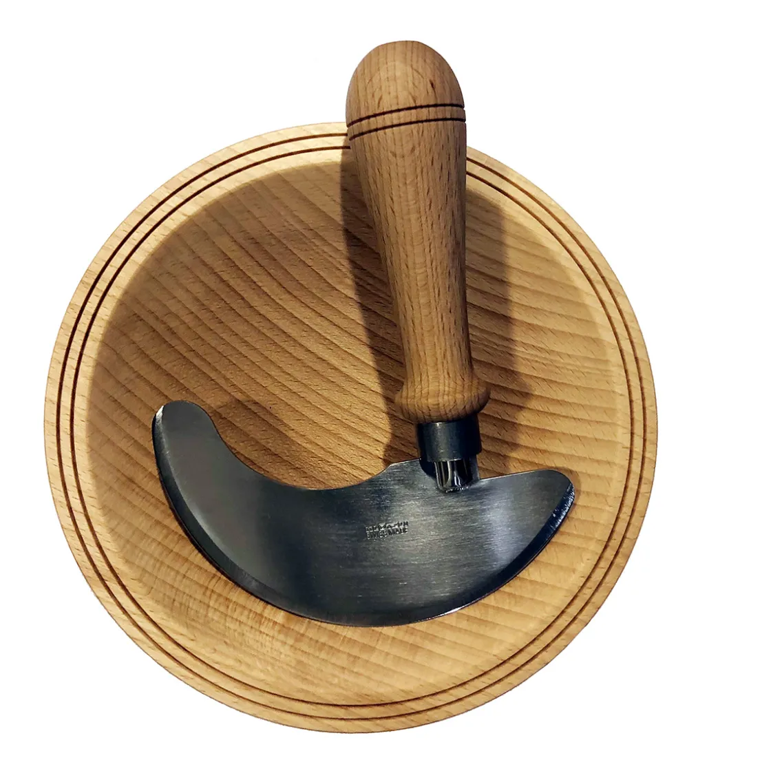 Sale Waschbär Schweizer Kräutermesser mit Holzschale.