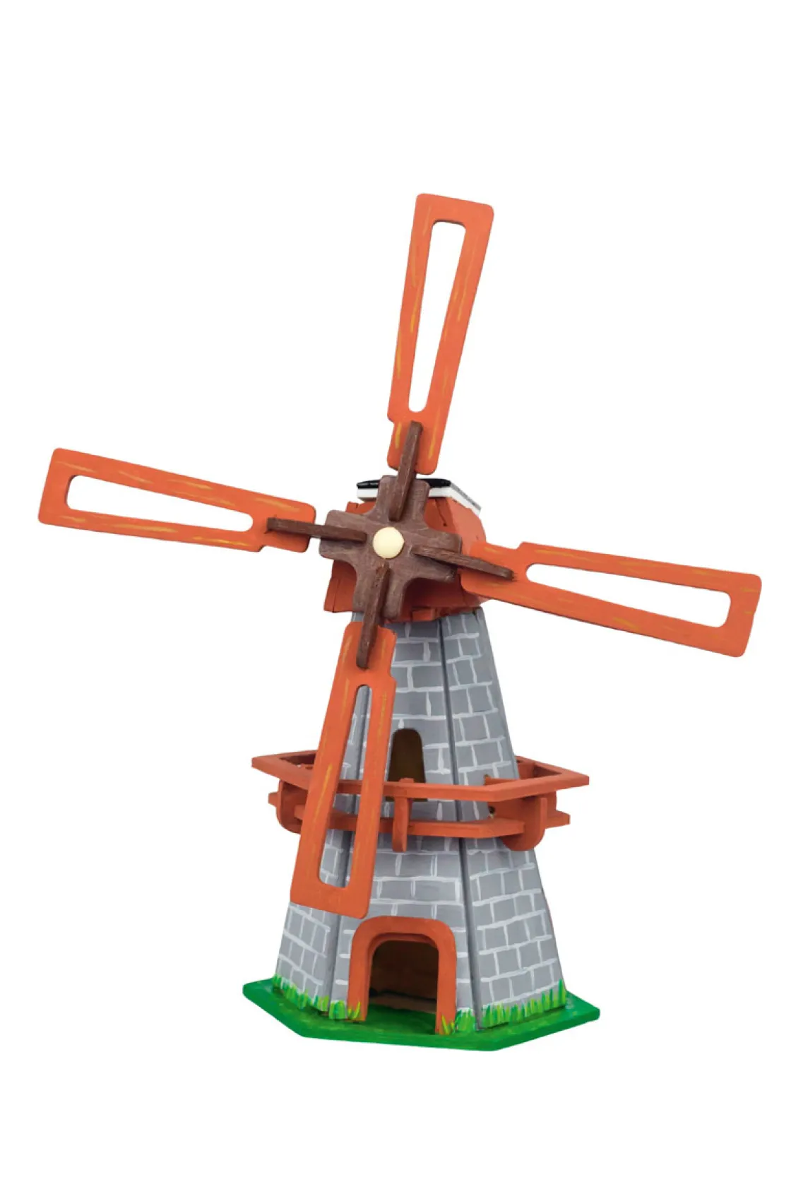 Discount Waschbär Solar-Holzbausatz »Windmühle«.