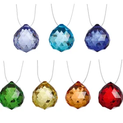 Clearance Waschbär Sonnenfänger-Kristalle »Chakra«, 7er-Set.