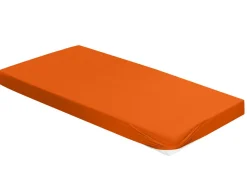 Outlet Waschbär Spannbetttuch, orange, 180 x 200 cm.