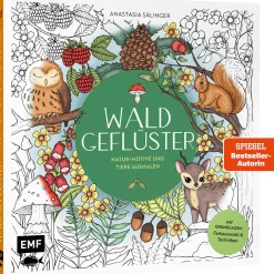 Outlet Waschbär Waldgeflüster – Natur-Motive und Tiere ausmalen: Mit Grundlagen zur Koloration: Farbauswahl und Techniken – von @handgemalt.