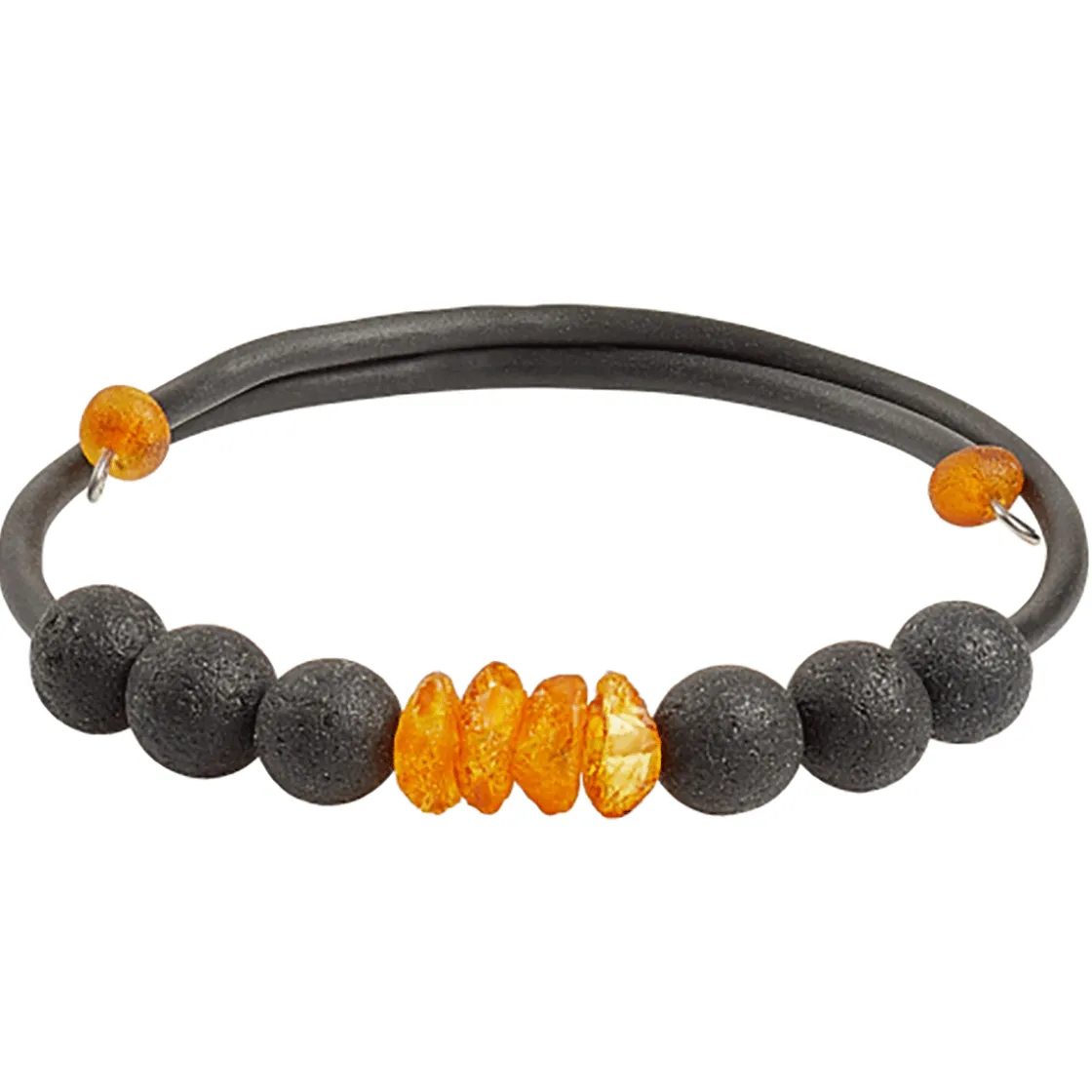 Sale Waschbär Wickelarmband Weihrauch-Bernstein