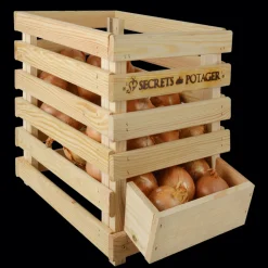 Best Waschbär Zwiebelkiste aus Holz.